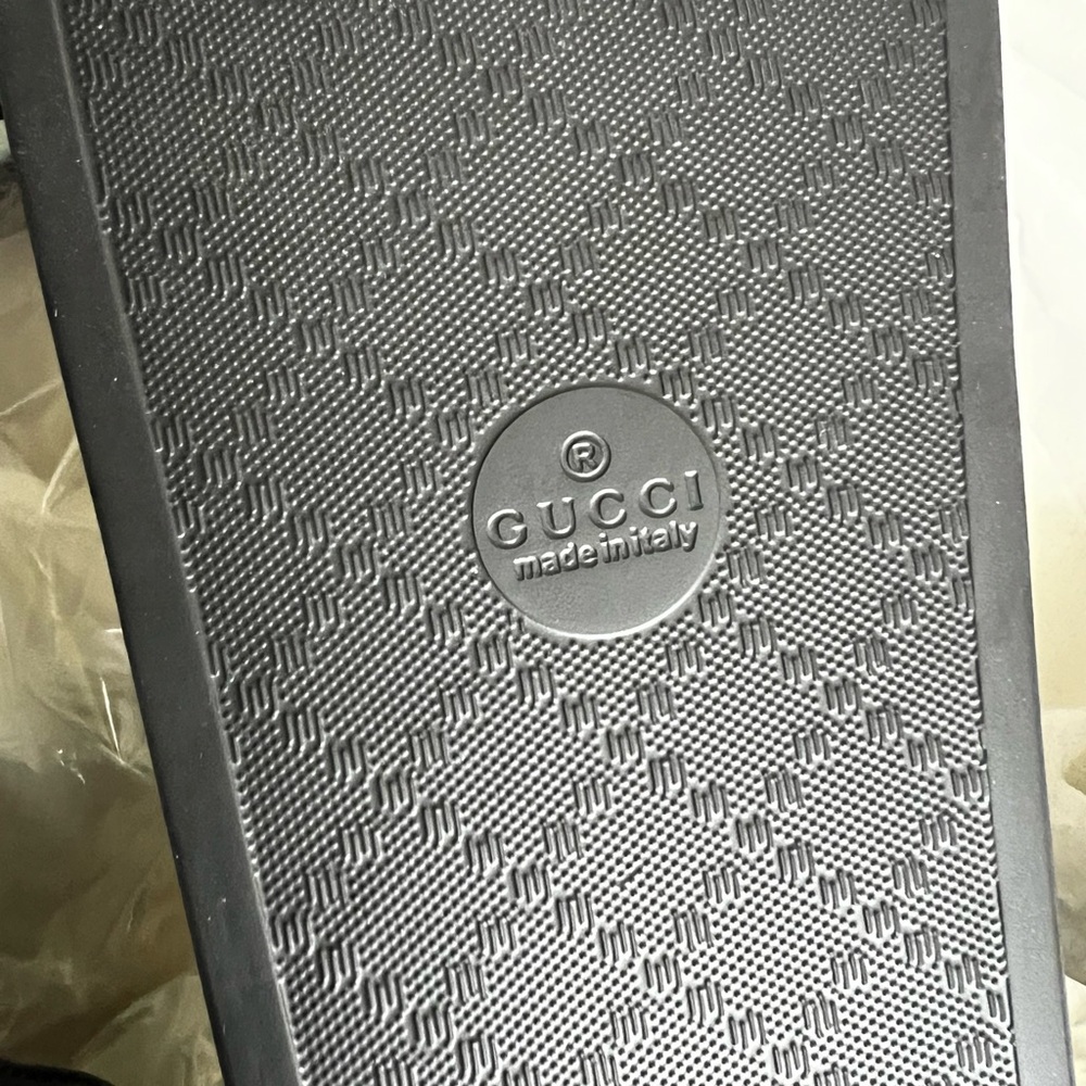 Firm on price New Gucci Logo Men’s Slide size 8 - Picture 8 of 9